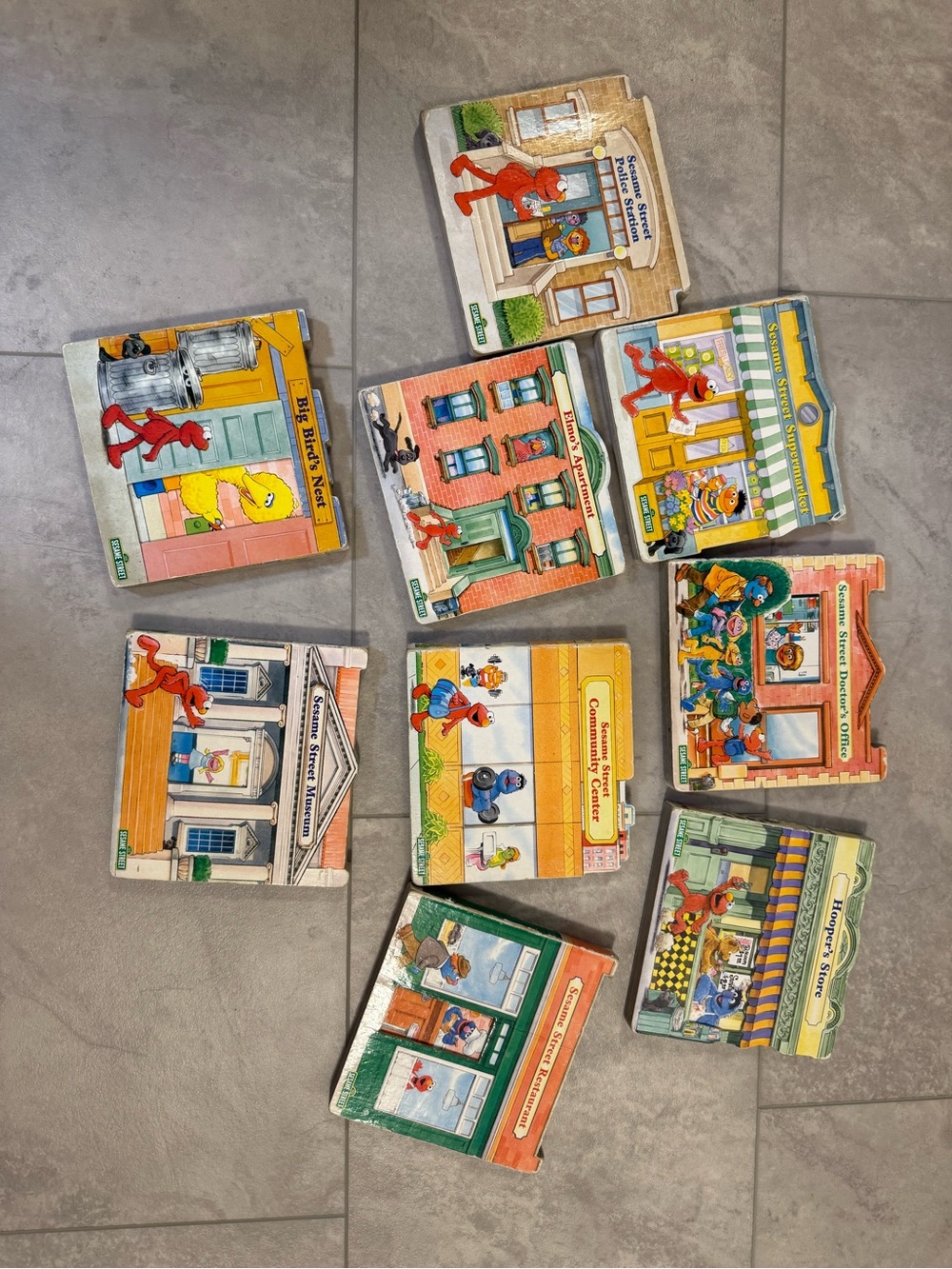 Set of 9 Readers Digest Elmo Board Book Set - Sesame Street Kids